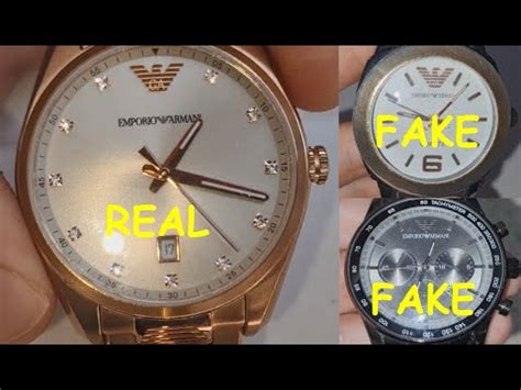 emporio armani real vs fake|Emporio Armani wrist.